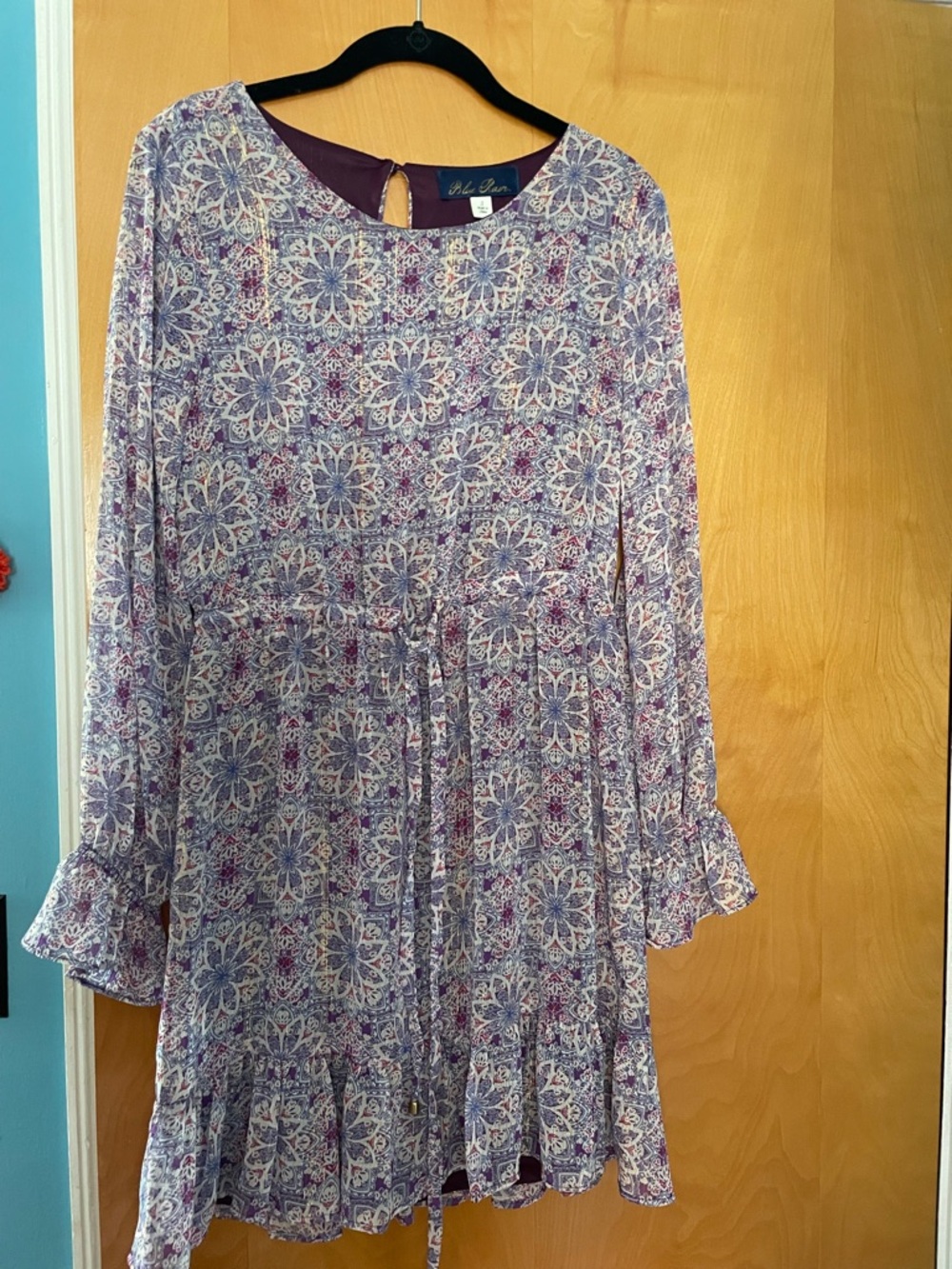 Blue Rain Lavender Floral Tie-Waist Dress from Francesca’s